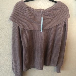 Lavender off the shoulder sweater size large